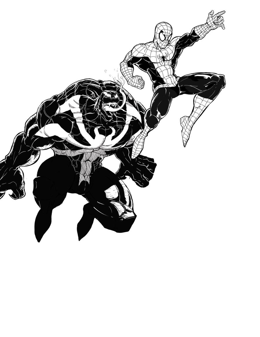 Spiderman and Venom