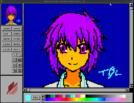 MagniPaint - Short haired anime girl