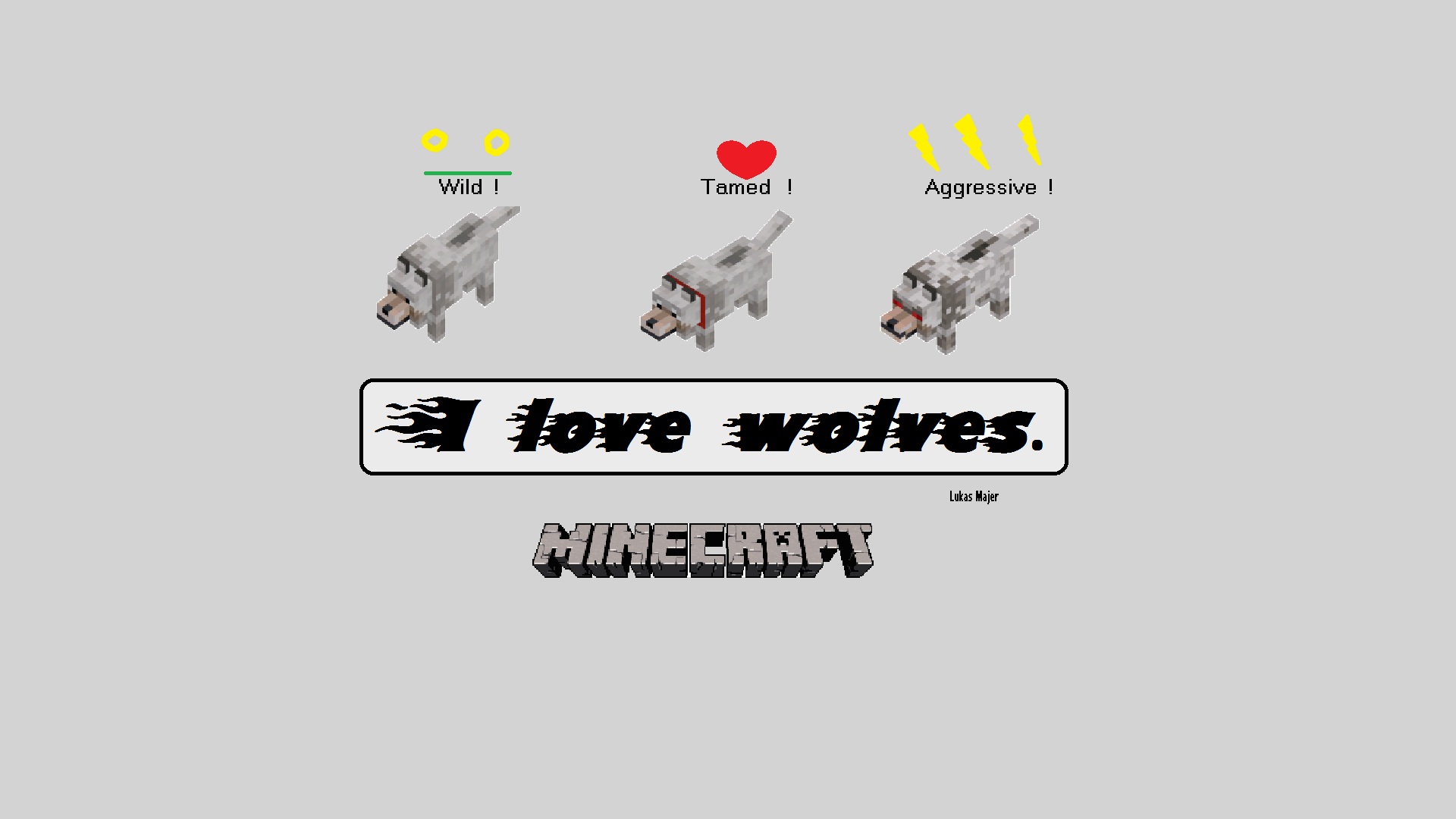 Minecraft wolves wallpaper by Ocasino17 on DeviantArt