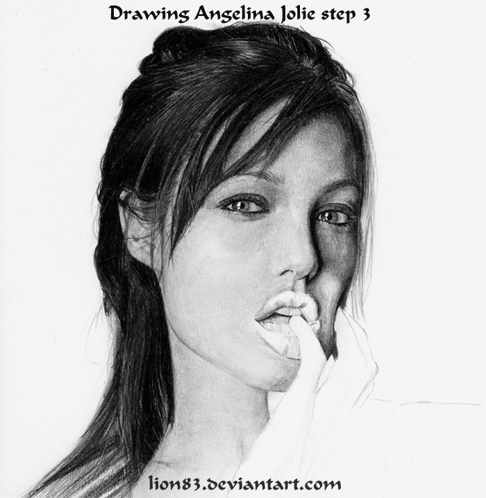 Drawing Angelina Jolie s3