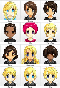 Hunger Games Character Chibi