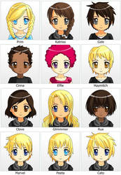 Hunger Games Character Chibi