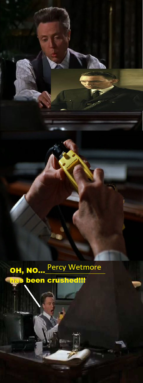 Reed Thimple crushed Percy Wetmore by KawaiiNekoNerd2007 on DeviantArt