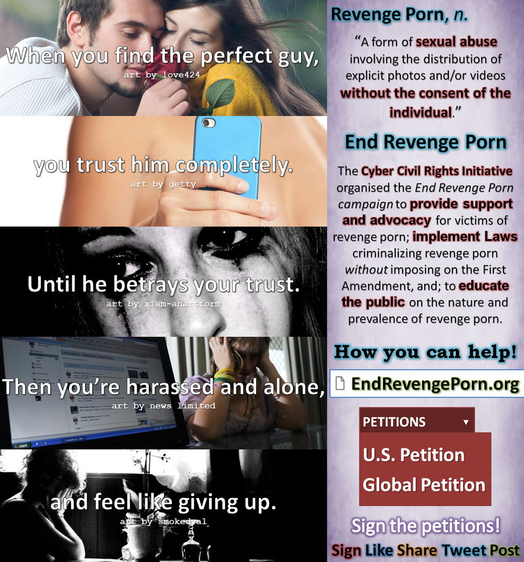 End Revenge Porn petition. Poster. Justice.