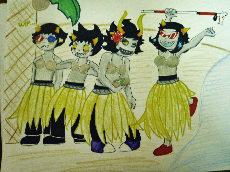 Coconut Bras and Grass Skirts by n00dle-gurl06 on DeviantArt