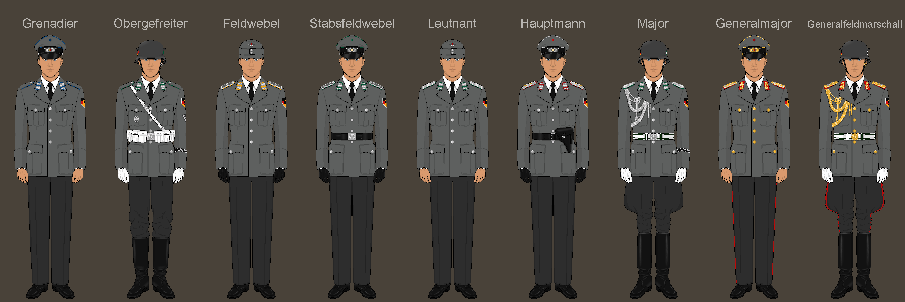 modern german dress uniform Bundeswehr Uniforms