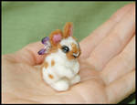 Needle felted Fairy Bunny by amber-rose-creations