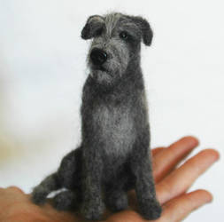 Needle Felted Irish Wolfhound