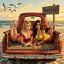 Daisy Pierce and Cecy Medina Beach Life