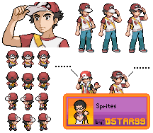 Pokemon Yellow - Red / Ash Sprite Recolour by Malaert64 on DeviantArt