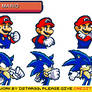 Mario Portraits (Sonic Battle-Styled)