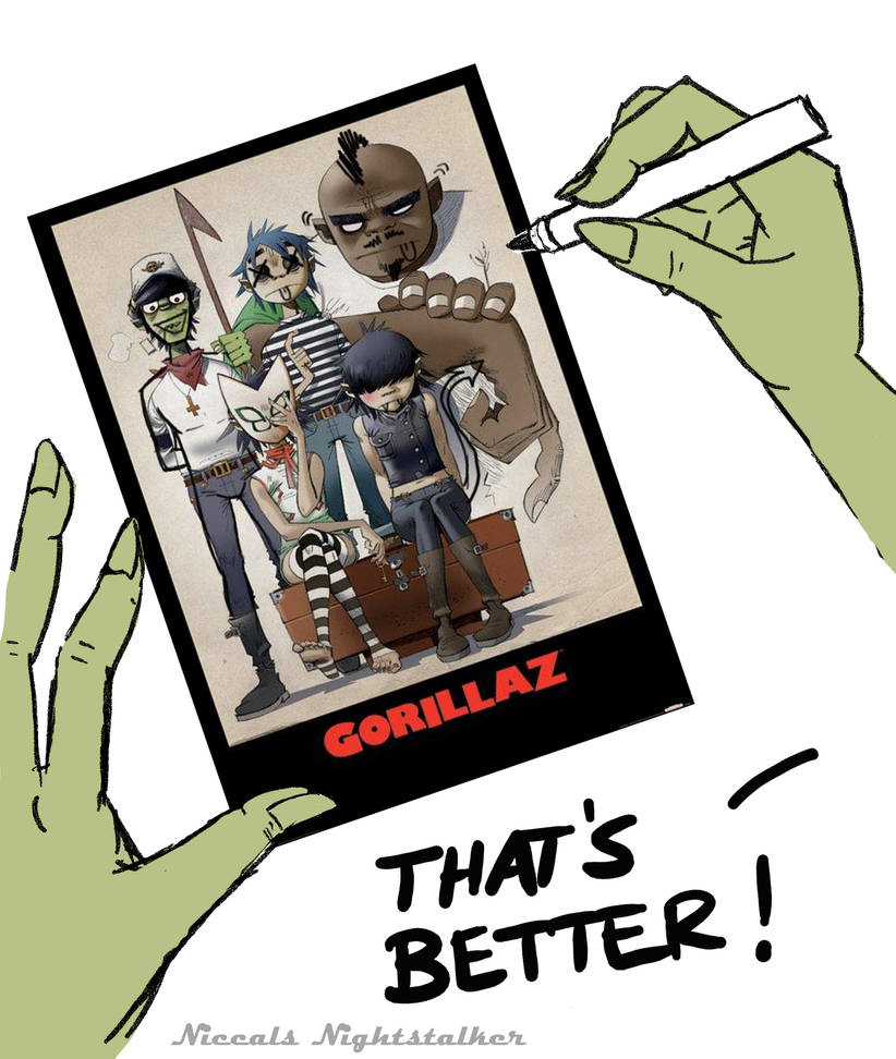 GORILLAZ 30 DAY CHALLENGE - DAY 18 by NiccalsNightstalker