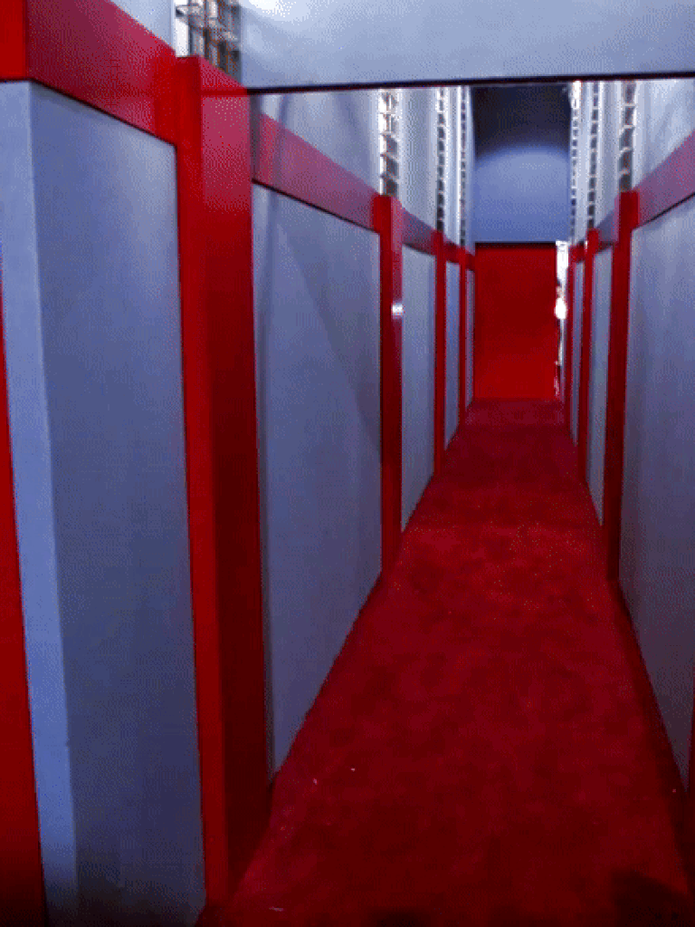 Wonder Woman entering the villain's lair