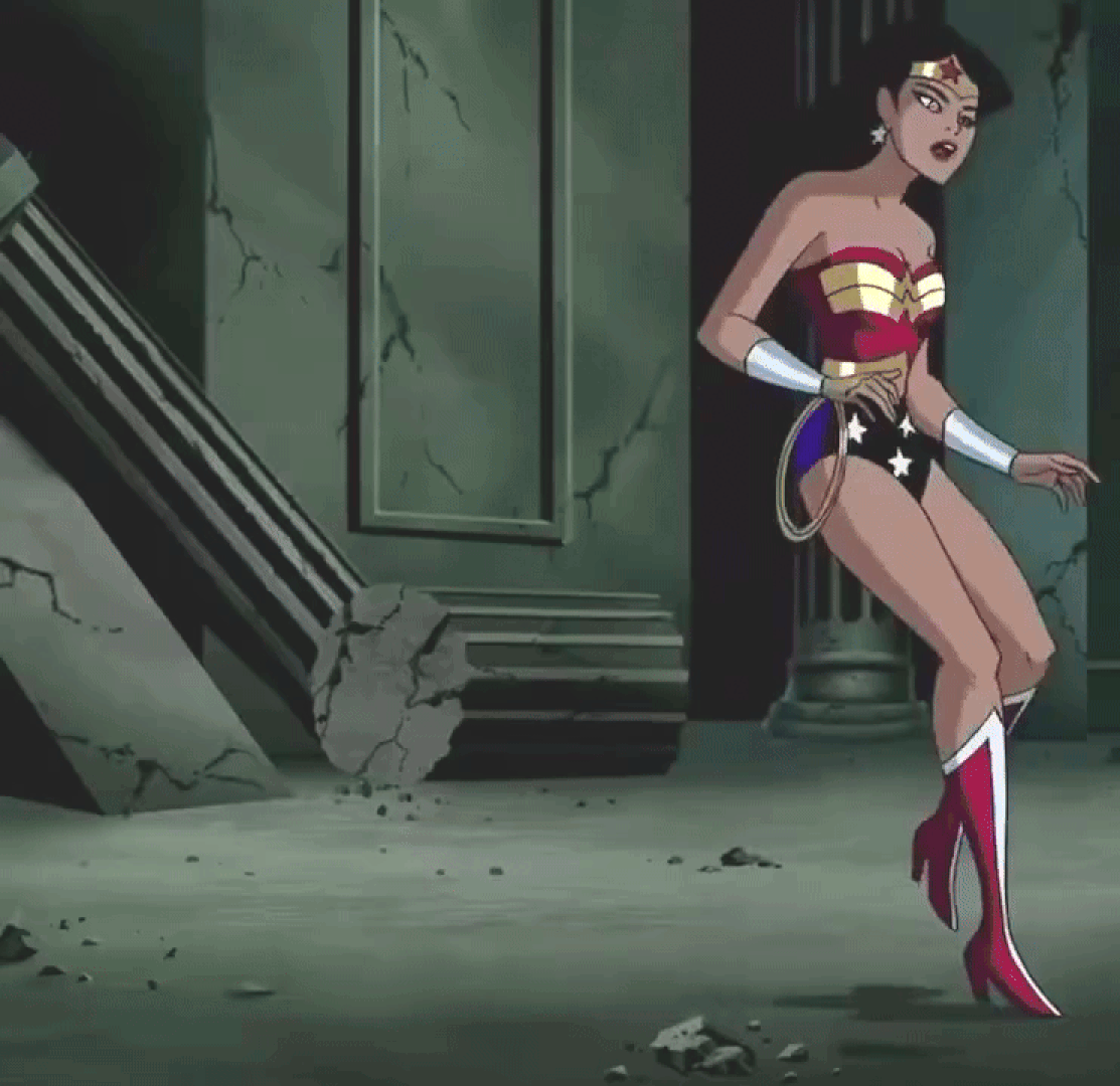 Wonder Woman fighting Felix Faust