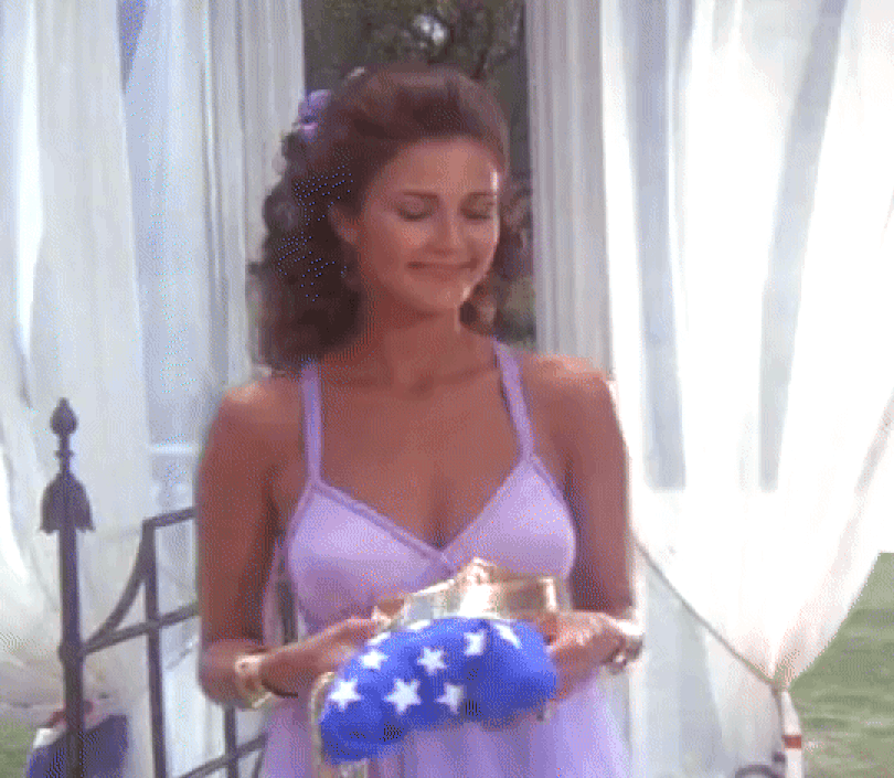 The first Wonder Woman spin with the CBS costume