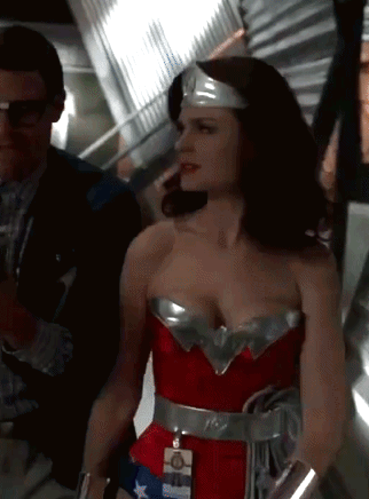 Emily Deschanel makes a perfect Wonder Woman