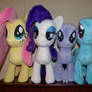 Fluttershy and her friends (Pony Plush WIP)