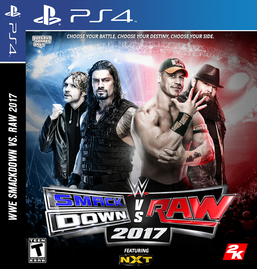 lona mostrador Superior WWE SmackDown vs. Raw 2017 Cover PS4 by GustavoTorres on DeviantArt