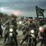 Iranian biker unit during the Iran-Iraq war