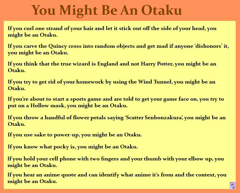 You Might Be An Otaku #8