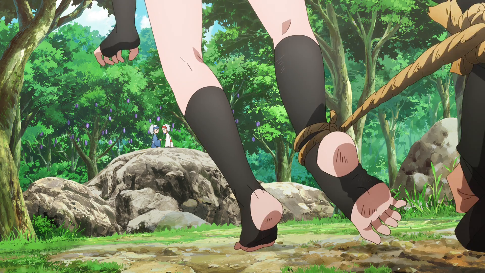 Chiyuki feet with sandals - Runway de Waratte by AnimeGirlsFeets