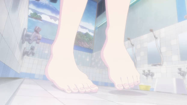 Oka Makuzawa Feet - Slipping in the bathroom 01