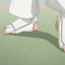 Tomo Aizawa Feet - In battle pose