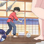 Akane Tendo Feet - Gripping the ribbon