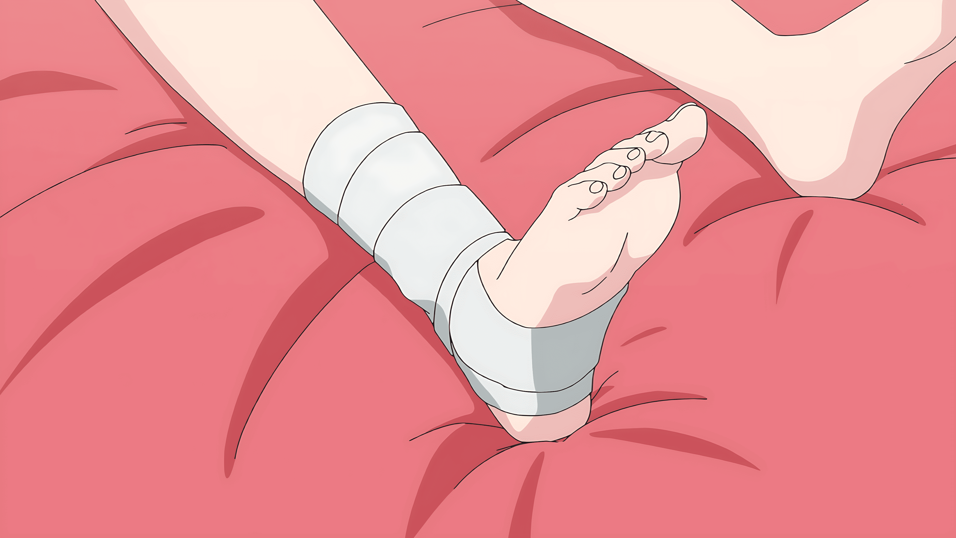Akane Tendo Feet - Bandaged ankle