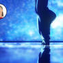 Acrobatic Silky Human Feet - On tiptoe