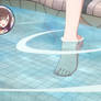 Chizuru Mizuhara Feet - Foot in the Water