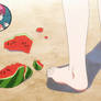 Female Ranma Feet - Destroyed Watermelons
