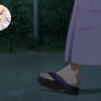 Runa Shirakawa Feet - Walking with Getas