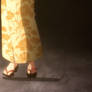 Azusa Kannawa Feet - Walking in geta sandals