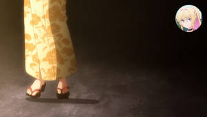 Azusa Kannawa Feet - Walking in geta sandals