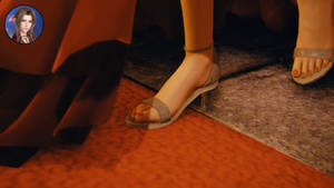 Aerith Gainsborough - Walking the red carpet in heels