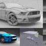 Ford Mustang Shelby GT 500 - Parameters for Cycles