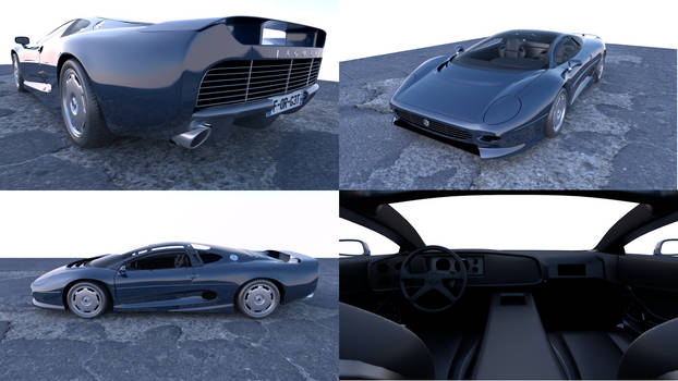 Latest WIP : Jaguar XJ220 3D