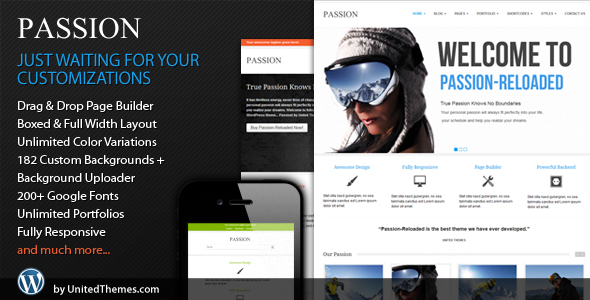 Passion Reloaded Responsive WordPress Theme