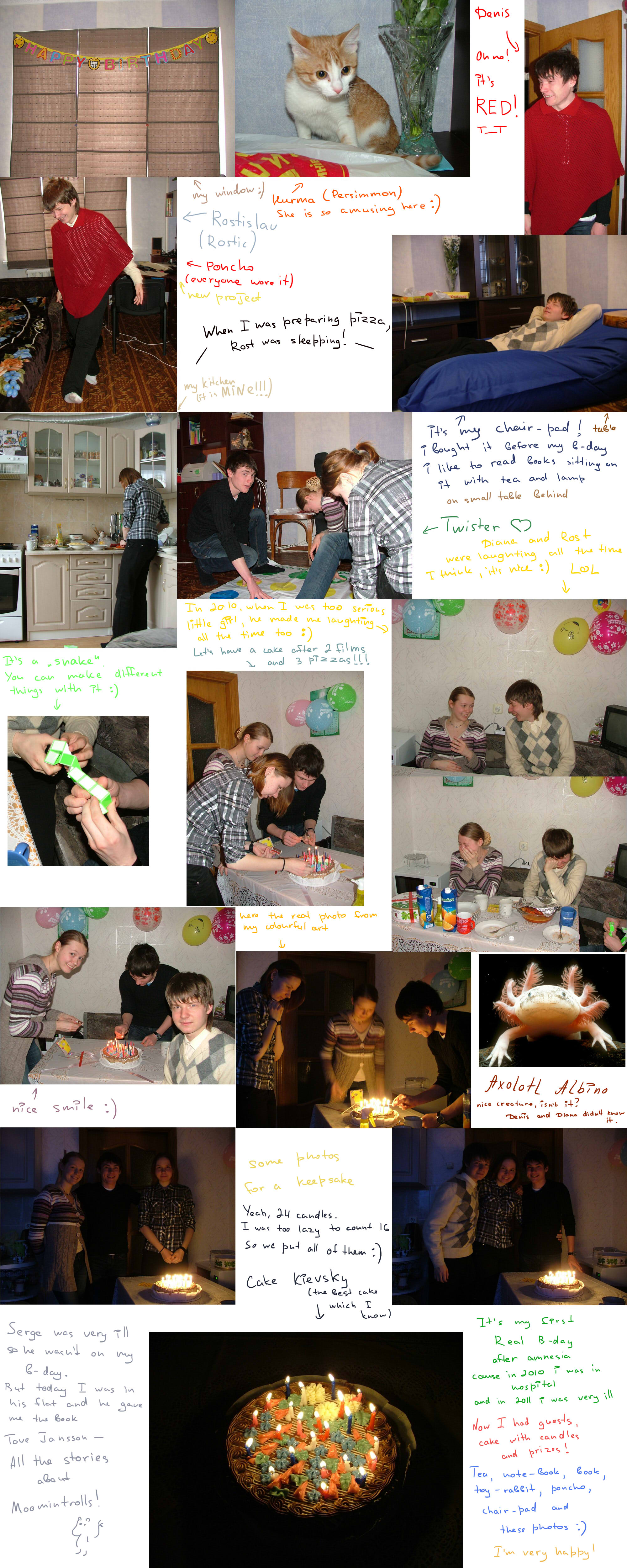 My birthday (collage)