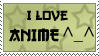 I love anime stamp