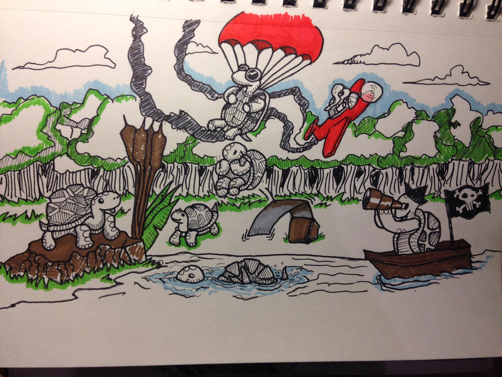 Turtle March Deviantart Three Rocks Turtles and Such by MadmanGrayAce on DeviantArt