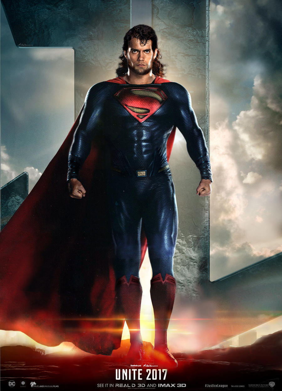 Justice League Movie Poster (Superman Long Hair) by SaintAldebaran on  DeviantArt