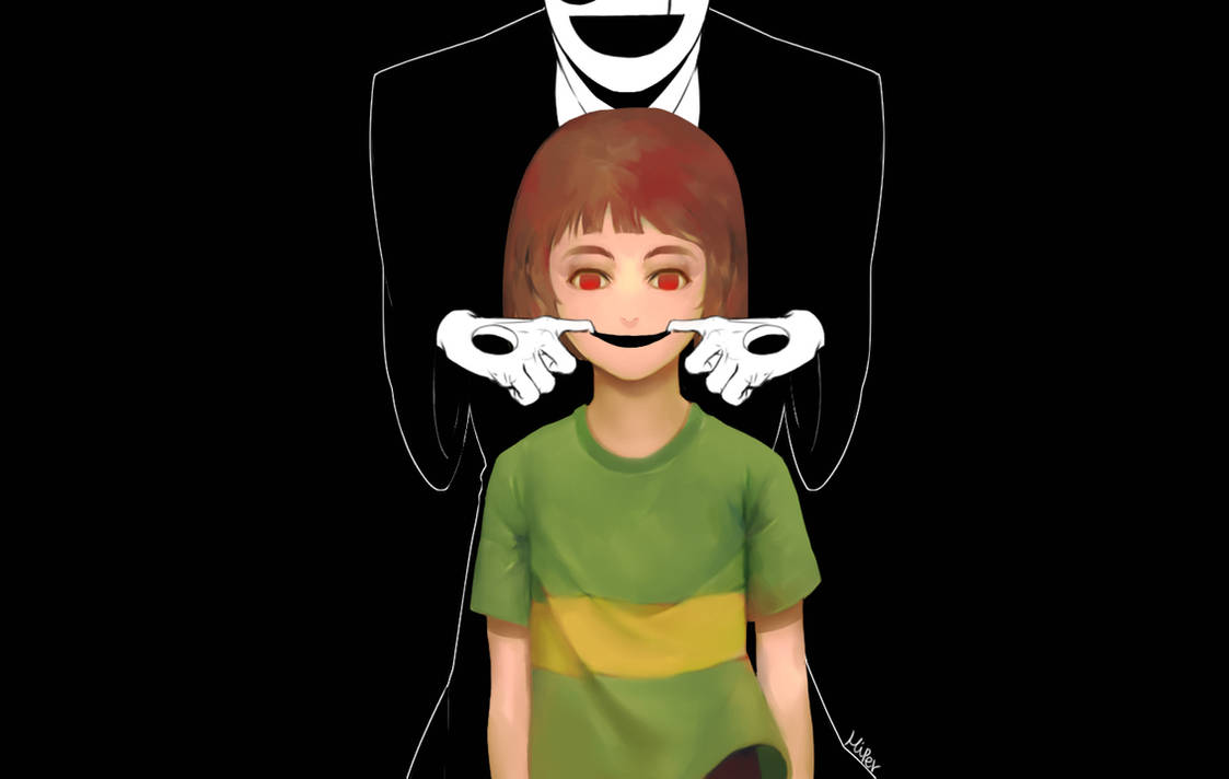 gaster and chara by KORHIPER on DeviantArt
