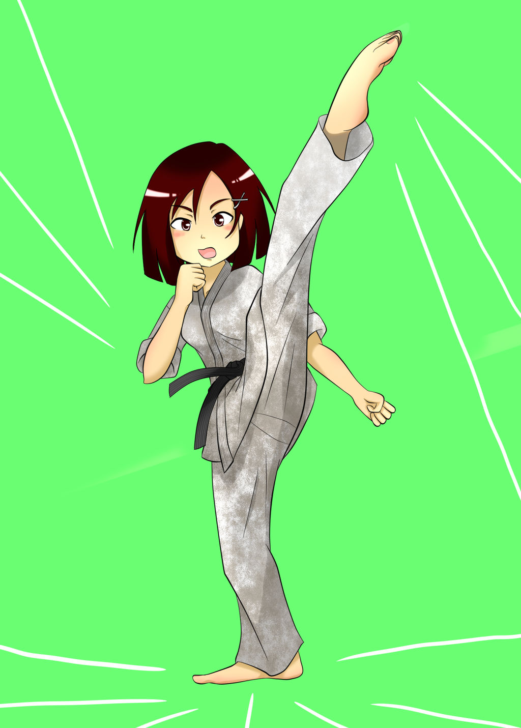 Kick Fan Deviantart High kick by TeturoHeisei on DeviantArt