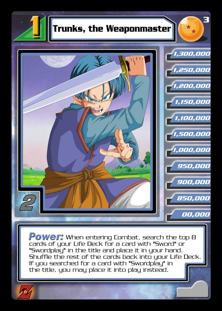 trunks yugioh card Dragon Ball Collection Super Saiyan & Future Warrior Dragon Ball card Trunks GT