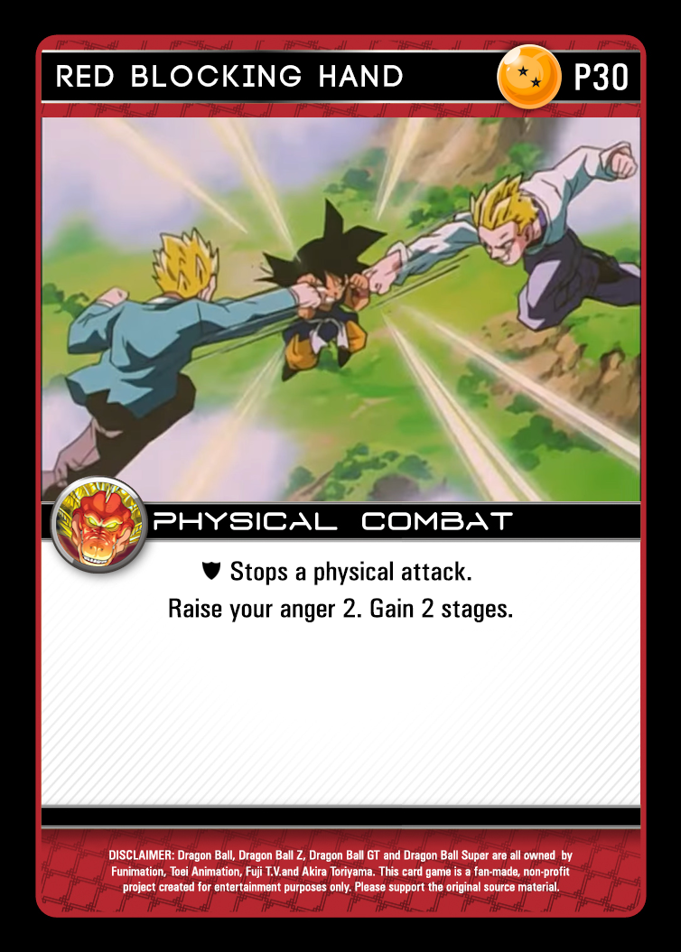 Red Blocking Hand by DragonBallProxyHouse on DeviantArt