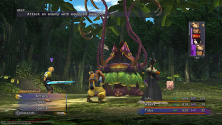 Final Fantasy X PS4: Kilika Woods Ochu Battle