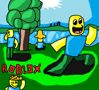 ROBLOX faceless avatar artwork by SomeRedHead on DeviantArt