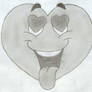 Smiley face heart - Love